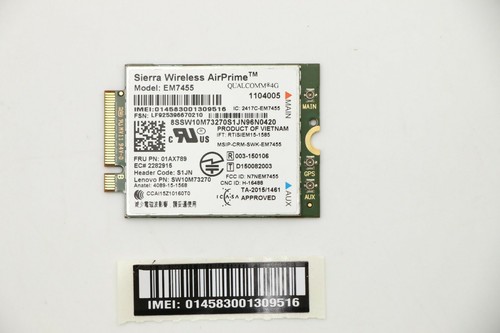 Lenovo thinkpad em7455 umts - lenovo,