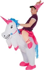 Aufblasbares Einhorn Kostüm für Erwachsene Herren Damen Einhornkostüm Karneval