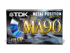 TDK Leer-Kassette MA90 Tape, Metall / Metal Position, Typ IV, eingeschweißt NOS