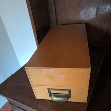 alter Karteikasten Holz