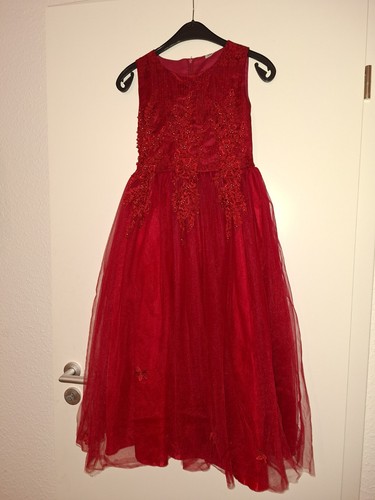 Rotes kinder ballkleid - kinder,