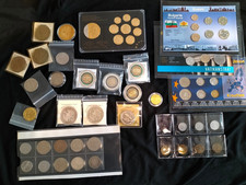 Münzensammlung, Gedenkmünzen, Sammlermünzen, Euro, D Mark, Mark, usw.  Konvolut