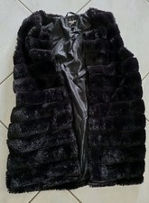 Damen Weste Jacke Kunstfell