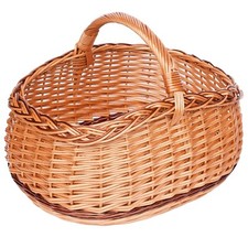 Einkaufskorb Weidenkorb Autokorb Korb Oval Korbwaren Weide STARK Barcle