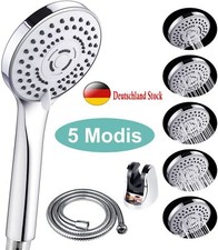 1,5m Duschkopf Hochdruck Schlauch Mit 5Modi Duschbrause Handbrause Wassersparend