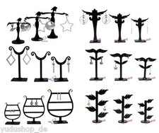 3er Set Ohrsteckständer Ohrringhalter Schmuckhalter Acryl