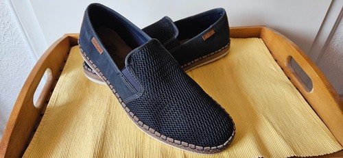 Rieker herren slipper blau - herren,
