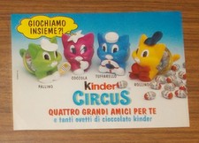 Seltene Werbung Ferrero Ü-Ei Kinder Circus Katzen Italien 1992