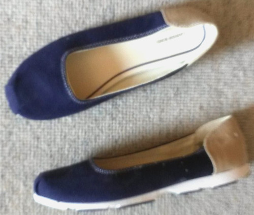 Dunkelblauer canvas ballerina - dunkelblauer, canvas-