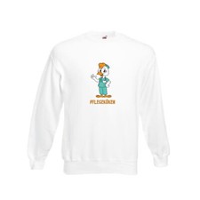 Pflegeküken | Küken | Krankenschwester | Pfleger Sweatshirt Weiß