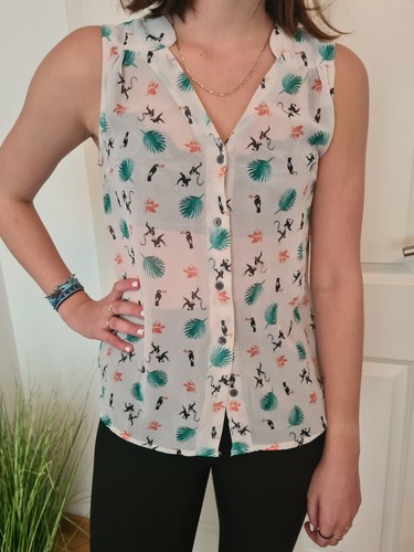 Hauchdünnes shirt chiffon - hauchdünnes,