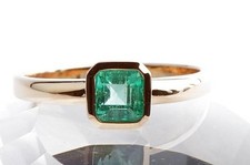 Smaragd Ring 0,63ct 750 18K