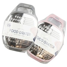 Farbige Lebensmittelreibe mit Behälter Easy Grip Lebensmittelzubereitungsgerät