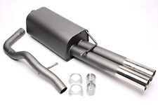 Ta Technix Sport-Auspuff Endschalldämpfer 2x76mm + ABE für VW Bora + Variant