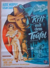 Ritt mit dem Teufel - Audie Murphy, Abbe Lane, Dan Duryea - orig. Filmplakat