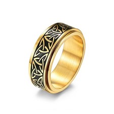 Edelstahl Herren Ring 8mm