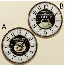 Wanduhr mit Kaffee - Motiv Ø