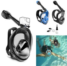 Tauchermaske  Schnorchelmaske Taucherbrille mit Kamerahalterung Tauchmaske 180°