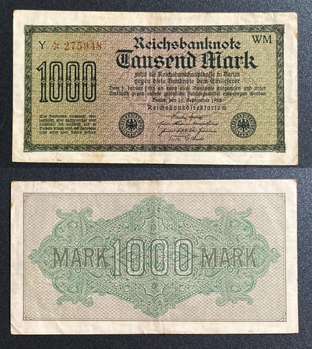 Reichsbanknote 1000 mark - reichsbanknote,