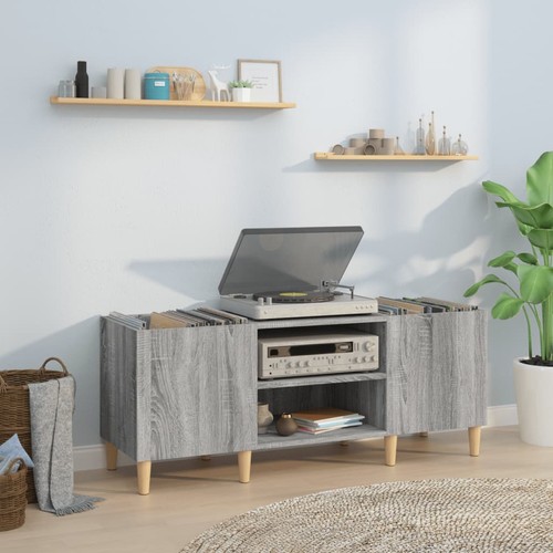 Plattenschrank grau sonoma - grau,
