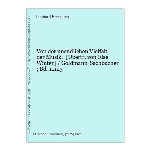 Von der unendlichen vielfalt - von,