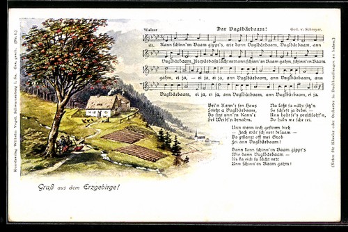 Ansichtskarte lied - ansichtskarte, in