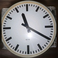 Bürke Industrie Design Uhr. Bahnhof, Fabrik, Schulen, Öffentliche Plätze.