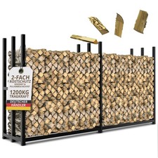 Kaminholzregal außen Stahl