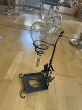 Weinspender - Dekanter Schmiedeeisen Weinblätter mit Weinblätter Deko im Glas