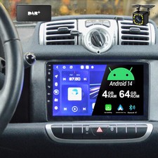 DAB+ Carplay Autoradio Kamera Für Smart Fortwo 451 2011-2015 4+64G Android15 GPS