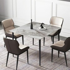 Esstisch 80x80 Esszimmertisch Wohnzimmer Küchentisch Luxus Marmor Design Tisch