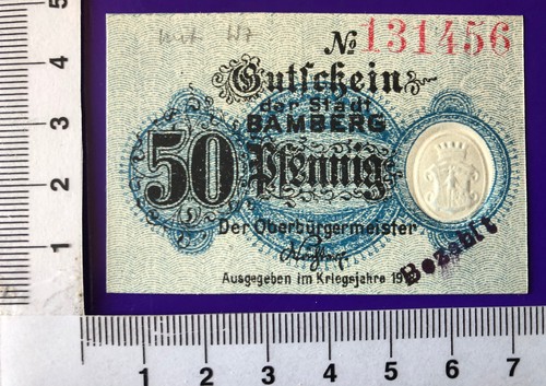 Bamberg stadt 1918 stpl - stadt,