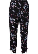 Neu Haremshose aus nachhaltiger Viskose Gr. 46 Schwarz Blau Damen-Hose Pants