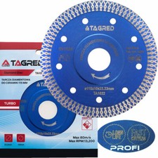 Diamanttrennscheibe Fliesen 125 mm PRO Diamantscheibe 115 Feinsteinzeug Keramik