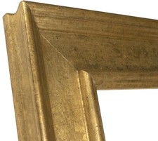 Holzrahmen mit Blattgold Art