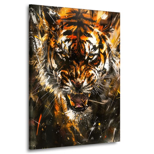 Acryl glas bild tiger tierbild - acryl-glas,