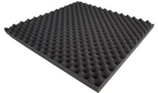 Acoustic Foam as Acoustic Convoluted Panel 200 x 100 x 3 cm (Anthracite/black)