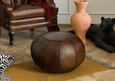 Pouf Hocker Echtleder 58x58x38