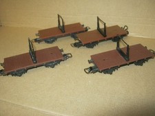 1 Paar Langholz-Transportwagen Güterwagen H0 1:87 DC Plattformwagen