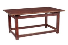 GROSSER SKANDINAVISCHER KIEFER BEMALTER TISCH 19. JAHRHUNDERT