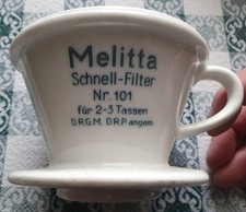 Melitta Filter D.R.G.M.  D.R.P. angem. Nr. 101 für 2-3 Tassen - 4 Loch