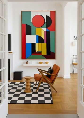 Original gemälde bauhaus stil - original,