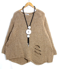 Moonshine Pullover 48 50 52  Oversize  Lagenlook Braun Neu