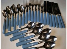 SCOF France 7 Teilig Besteck hellblau