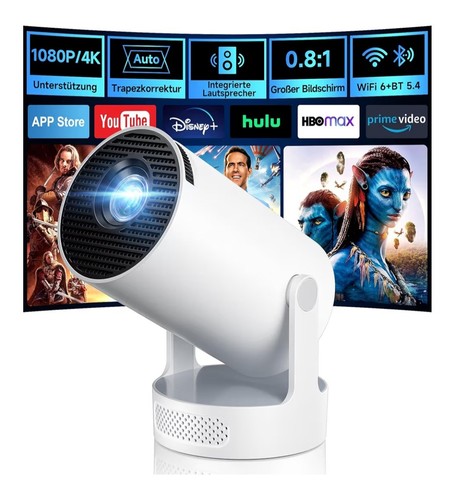 Mini beamer smart projektor - projektor, 4k