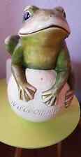  Froschfigur  Willkommen auf Kugel  40cm