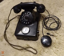 Telefon(6)W48 m. GebAnz 55K schwarz, Firma Merk Telefonbau,Bj. 3.62 m.W32 AP