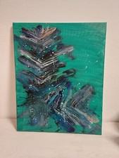 Leinwandbild Abstrakte Kunst Abstraktes Bild Leinwand 50x40 cm Canvas