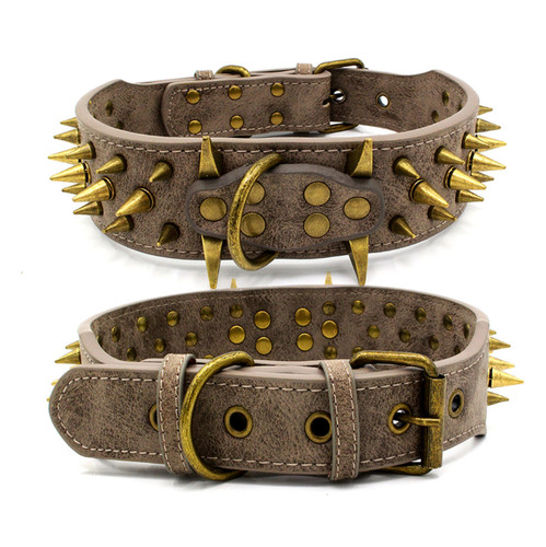 Halsband mit nieten aus - halsband,