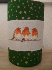 Utensilo, Stoff, Kreuzstich, Stickbild, Handarbeit, Winter, Rotkehlchen